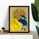 Ver imagem 1 de Quadro Decorativo Oxum e Ogum 45x34cm:moldura Branca