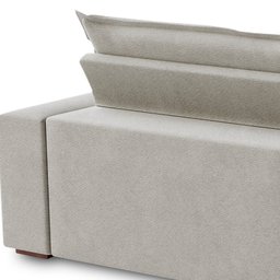 Sofá Retrátil e Reclinável Milano Linho Bege Claro 250cm Fabrispuma - 11