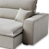 Sofá Retrátil e Reclinável Milano Linho Bege Claro 250cm Fabrispuma - 7
