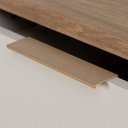 Ver mais imagens de Mesa de Cabeceira Kaki 2 Gavetas 43 Cm X 40 Cm Tauari / Off White