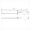 Ver imagem 5 de Chaira Tramontina em Aço Carbono Cromado e Cabo Vermelho Polywood Tramontina