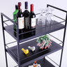 Carrinho de Bebidas Barzinho Adega Estilo Industrial Preto - 10