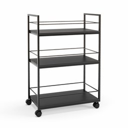 Carrinho de Bebidas Barzinho Adega Estilo Industrial Preto - 7