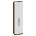 Ver imagem 1 de Guarda Roupa Modulado 02 Portas com Prateleiras 234cm Setiba - Jequitibá/Branco