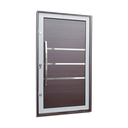Ver imagem 1 de Porta Pivotante Alumínio Lamb.Evolution c/Pux.e.Elite Mix Corten 216x150 Brimak
