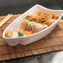 Ver imagem 2 de Barca para Servir Sushi Comida Japonesa Oriental 28x13x5cm Coza Branca