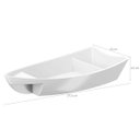 Ver imagem 4 de Barca para Servir Sushi Comida Japonesa Oriental 28x13x5cm Coza Branca