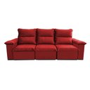 Ver mais imagens de Sofá Retrátil Reclinável Paris 230cm Suede Velut com Molas no Assento - King House