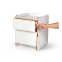 Ver imagem 4 de Mesa de Cabeceira 2 Gavetas 45cm Cindy - Branco