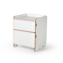 Ver imagem 1 de Mesa de Cabeceira 2 Gavetas 45cm Cindy - Branco