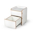 Ver imagem 6 de Mesa de Cabeceira 2 Gavetas 45cm Cindy - Branco