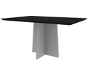 Ver imagem 1 de Mesa Ana 120x80 - Off White / Preto