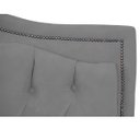 Ver imagem 4 de Cabeceira Casal Queen Estofada para Cama Box Maitê Veludo Cinza