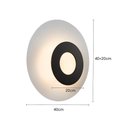 Ver imagem 2 de Plafon Nordecor Kote 2756 Led Bivolt Preto / Branco