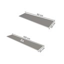 Ver imagem 6 de Escrivaninha Mesa Escritório com Armário Baixo e Aéreo com Chave X Modular 200cm Branco