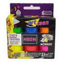 Ver imagem 3 de Tinta para Tecido Neon - 6 Potes de 15ml Acrilex - 040060000