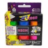 Tinta para Tecido Neon - 6 Potes de 15ml Acrilex - 040060000 - 3