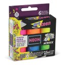Ver imagem 2 de Tinta para Tecido Neon - 6 Potes de 15ml Acrilex - 040060000