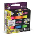 Ver imagem 2 de Tinta para Tecido Neon - 6 Potes de 15ml Acrilex - 040060000