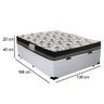 Cama Baú Casal Sintético + Colchão Casal Ortobom Iso Dupla Face 60X138X188 Cor:Branco - 3