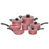 Jogo de Panelas Tramontina 7 Peças Antiaderente Paris Rosa - 1