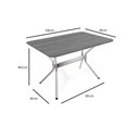 Ver imagem 2 de Conjunto: Mesa Sala Jantar Loire C/ Tampo de Madeira 1.60 Cm e 6 Cadeiras Amsterdã Cromada/nogueira