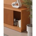 Ver imagem 4 de Painel com Rack Home Arezzo para TV 75" 220cm MDF-MDP 2 Portas Amadeirado Mavaular Móveis