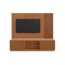 Ver imagem 1 de Painel com Rack Home Arezzo para TV 75" 220cm MDF-MDP 2 Portas Amadeirado Mavaular Móveis