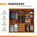 Ver imagem 7 de Guarda Roupas Casal 3 Portas de Correr Reflecta com LED 4 Gavetas Eva