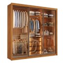 Ver imagem 1 de Guarda Roupas Casal 3 Portas de Correr Reflecta com LED 4 Gavetas Eva