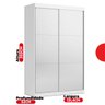 Guarda-Roupa Solteiro 2 Portas de Correr 2 Gavetas e 6 Espelhos Peônia Yescasa - 7