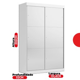 Guarda-Roupa Solteiro 2 Portas de Correr 2 Gavetas e 6 Espelhos Peônia Yescasa - 7 Guarda-Roupa Solteiro 2 Portas de Correr 2 Gavetas e 6 Espelhos Peônia Yescasa - 7