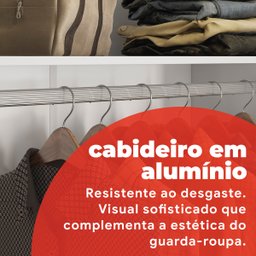 Guarda-Roupa Solteiro 2 Portas de Correr 2 Gavetas e 6 Espelhos Peônia Yescasa - 9 Guarda-Roupa Solteiro 2 Portas de Correr 2 Gavetas e 6 Espelhos Peônia Yescasa - 9