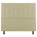 Ver imagem 3 de Cabeceira Cama Box Casal King Size Cora 195cm Sintético Bege - Abmaza