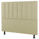 Ver imagem 1 de Cabeceira Cama Box Casal King Size Cora 195cm Sintético Bege - Abmaza