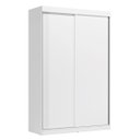 Ver imagem 2 de Guarda-Roupa Solteiro 2 Portas de Correr e 2 Gavetas Peônia Yescasa Branco