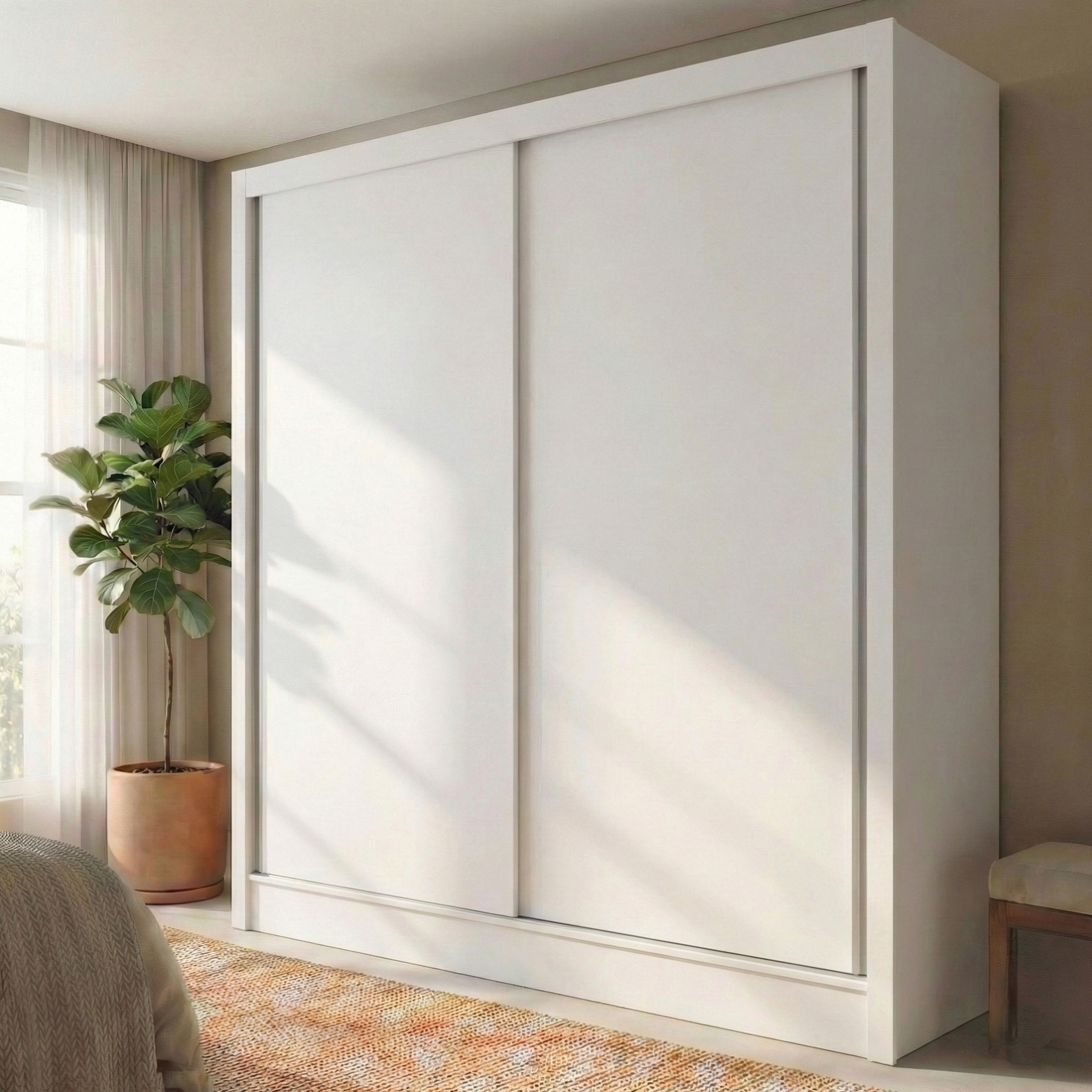 Guarda-Roupa Solteiro 2 Portas de Correr e 2 Gavetas Peônia Yescasa Branco é boa?