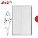 Ver imagem 5 de Guarda-Roupa Solteiro 2 Portas de Correr 2 Gavetas Peônia Yescasa