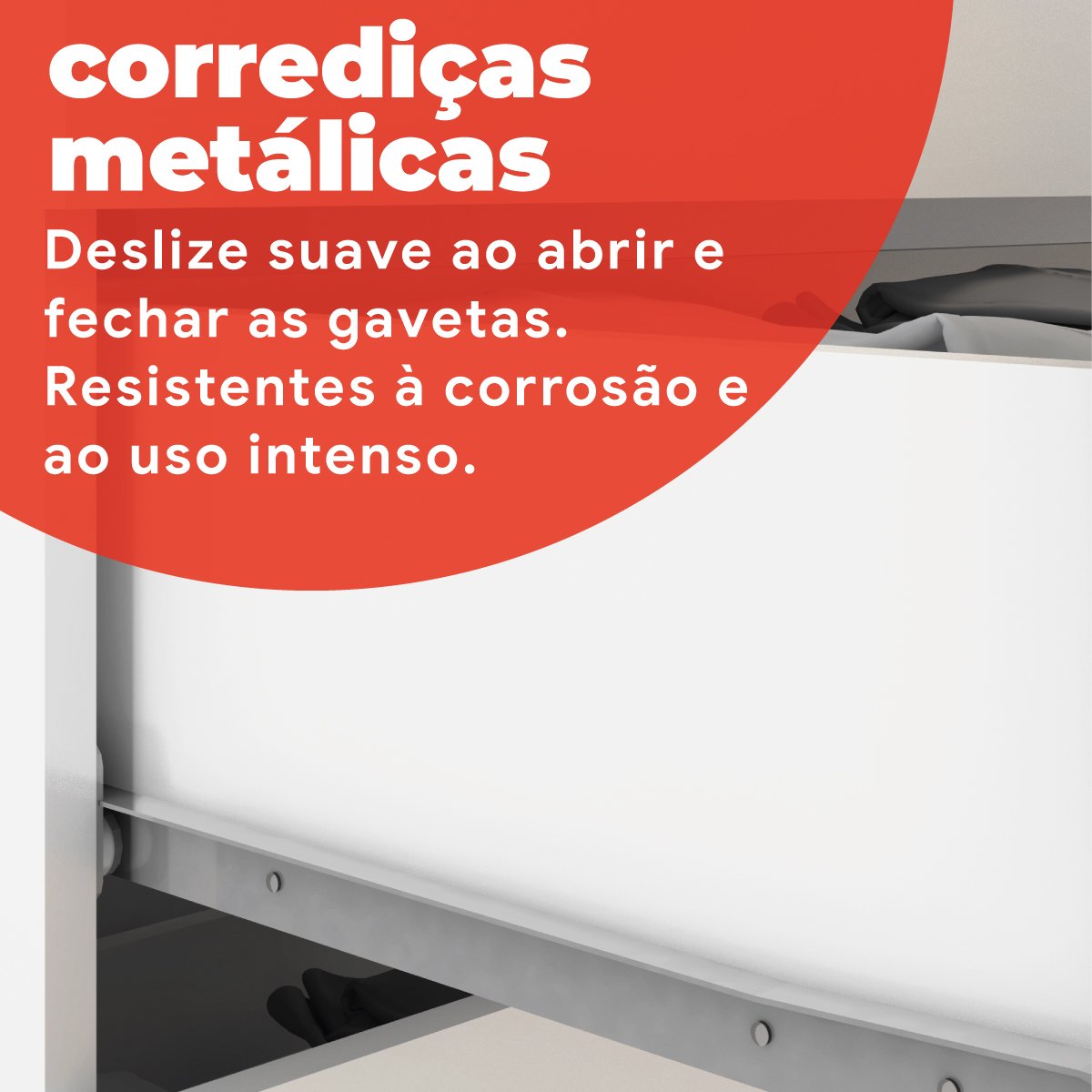 Guarda-Roupa Solteiro 2 Portas de Correr 2 Gavetas Peônia Yescasa - 10