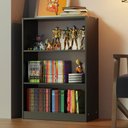 Ver imagem 1 de Estante Livreiro 6907 com 3 Nichos Preto