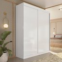 Ver imagem 2 de Guarda-Roupa Solteiro 2 Portas de Correr 2 Gavetas Peônia Yescasa