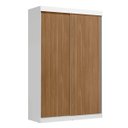 Ver imagem 3 de Guarda-Roupa Solteiro 2 Portas de Correr e 2 Gavetas Peônia Yescasa Branco/Amêndola Touch Flex