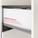 Ver imagem 7 de Guarda-Roupa Solteiro 2 Portas de Correr e 2 Gavetas Peônia Yescasa Branco/Amêndola Touch Flex