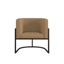 Ver imagem 2 de Kit Sofá 2 Lugares + 2 Poltronas Recepção Veludo Preto Capuccino