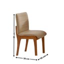 Ver imagem 4 de Conjunto Sala de Jantar Bella Tampo 220cm Laqueado Canto Moeda com Vidro e 8 Cadeiras Bella