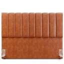 Ver imagem 2 de Kit Cabeceira Cama Box Casal King 195cm com Calçadeira Baú Dália W01 Couríssimo Camel - Lyam Lyam de