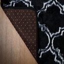 Ver imagem 2 de Tapete para Sala Prizi De Luxo Geométrico - Preto/Branco- 15