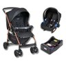 CARRINHO RIO K PRETO/COBRE + CADEIRA TOURING X + BASE - BURIGOTTO - 1