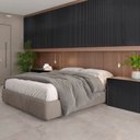 Ver imagem 6 de Painel Ripado Canelado/ondulado Preto 2750 X 445 X 9mm -caixa com 2 Painéis = 2,5m2