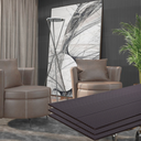 Ver imagem 1 de Painel Ripado Canelado/ondulado Preto 2750 X 445 X 9mm -caixa com 2 Painéis = 2,5m2